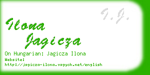 ilona jagicza business card